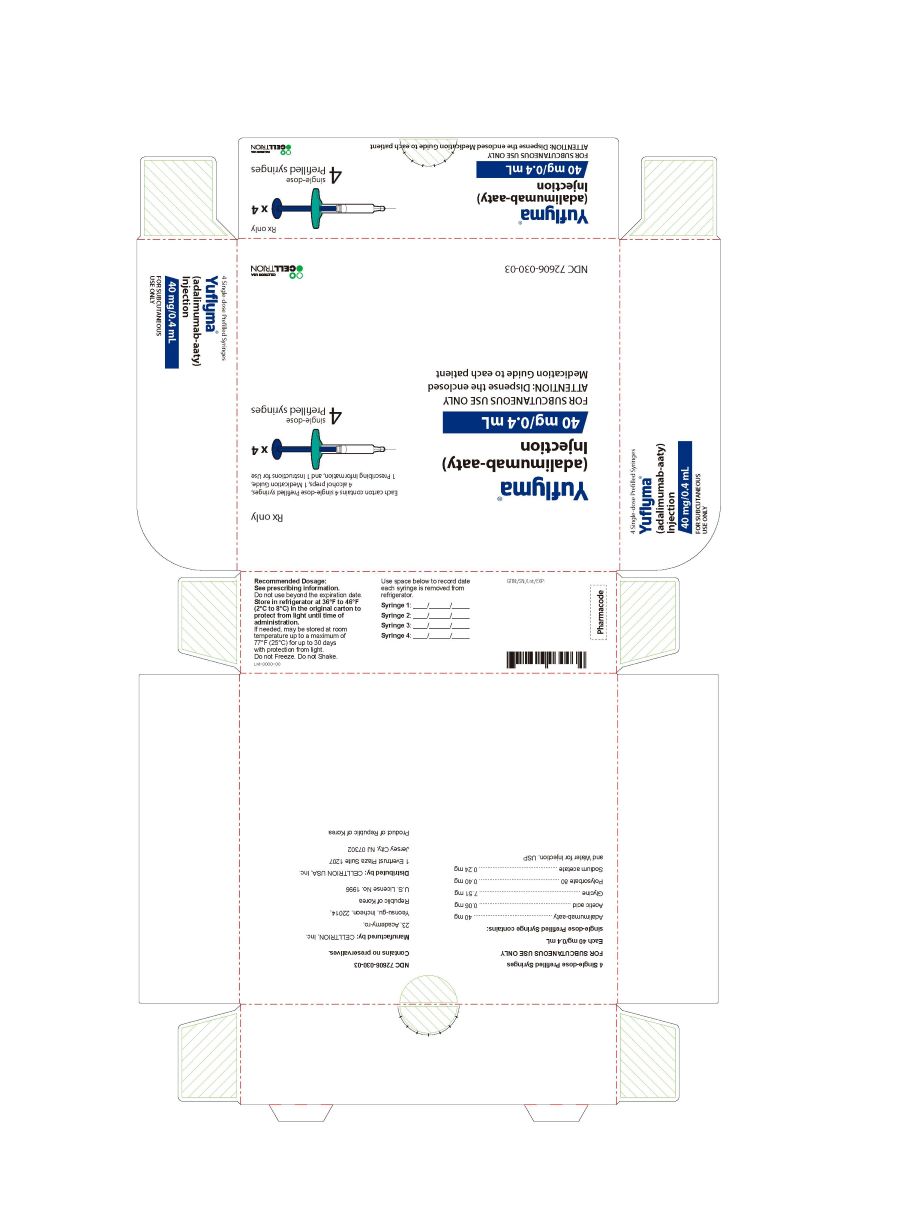 40 mg/0.4 mL Syringe Carton 4PK