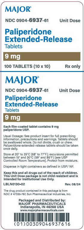 9mg carton label