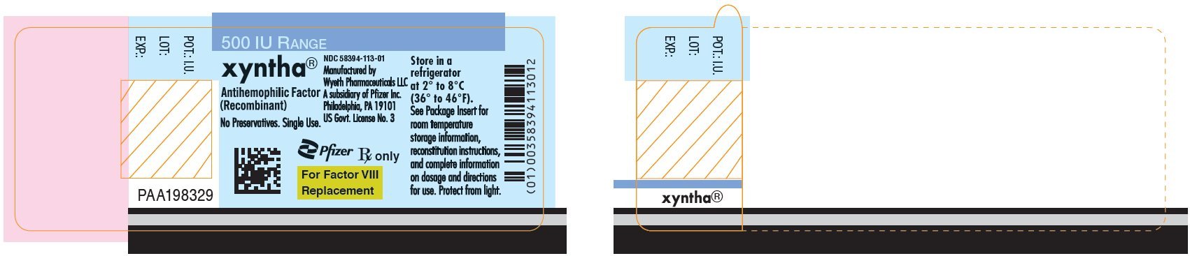 PRINCIPAL DISPLAY PANEL - 500 IU Vial Label