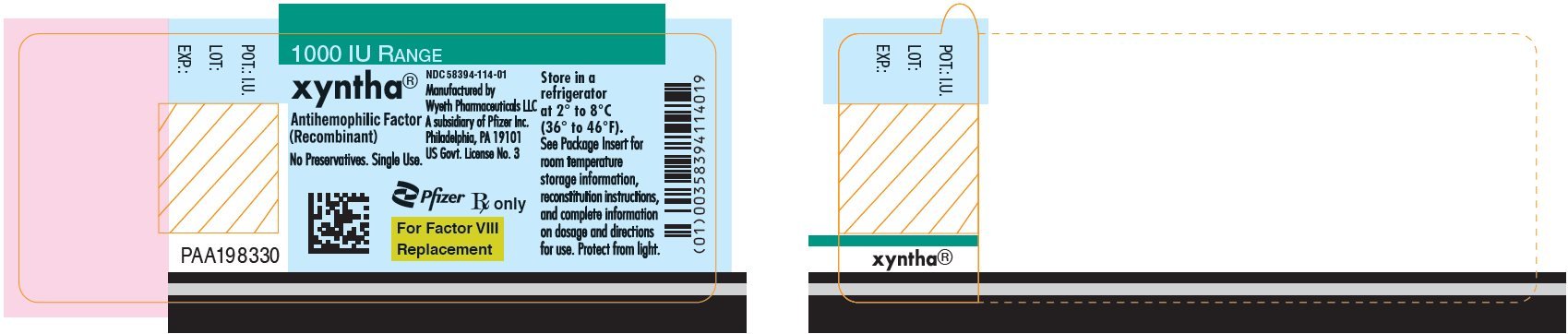 PRINCIPAL DISPLAY PANEL - 1000 IU Vial Label