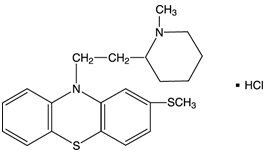 Thioridazine Hydrochloride Structural Formula