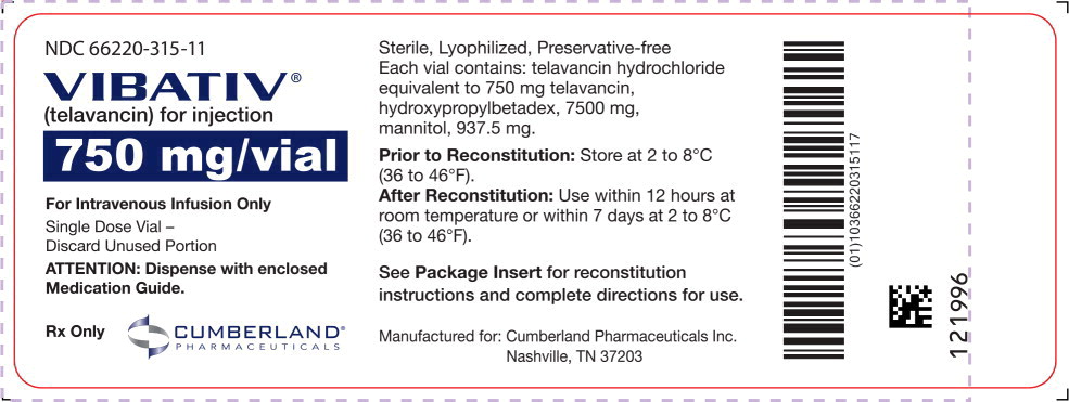 Principal Display Panel - 750 mg/vial Vial Label
