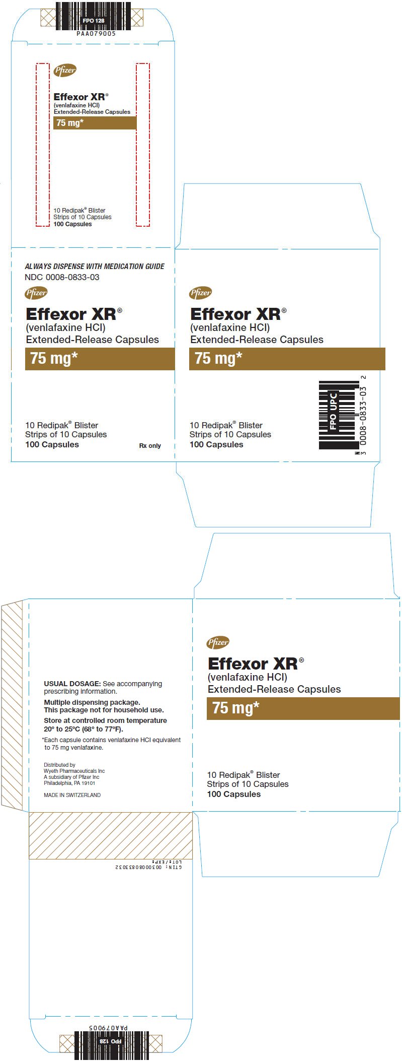 Principal Display Panel - 75 mg Capsule Blister Pack Carton