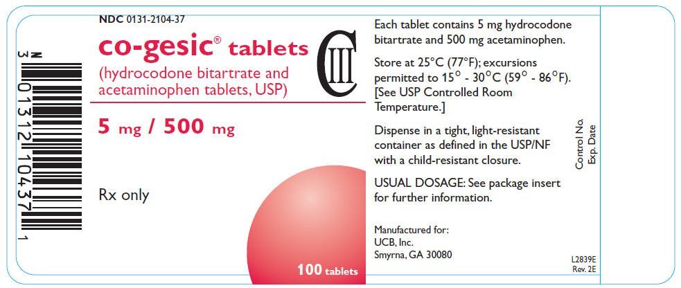 PRINCIPAL DISPLAY PANEL - 5 mg / 500 mg Tablet Bottle Label