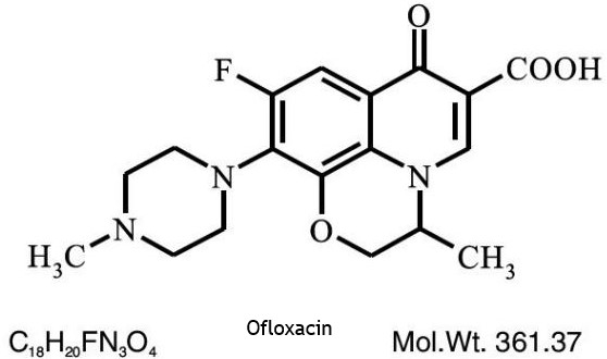 Ofloxacin-structure