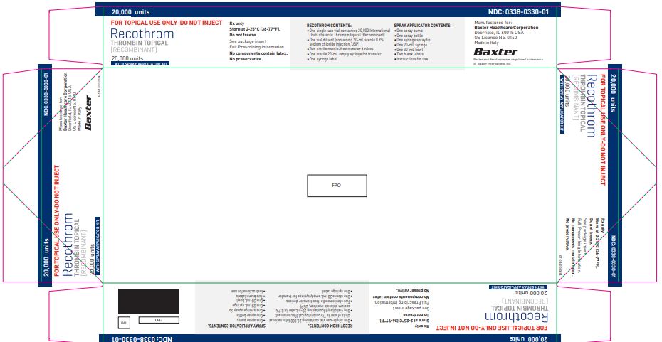 Recothrom Representative Carton Label 0338-0330-01 1 of 2