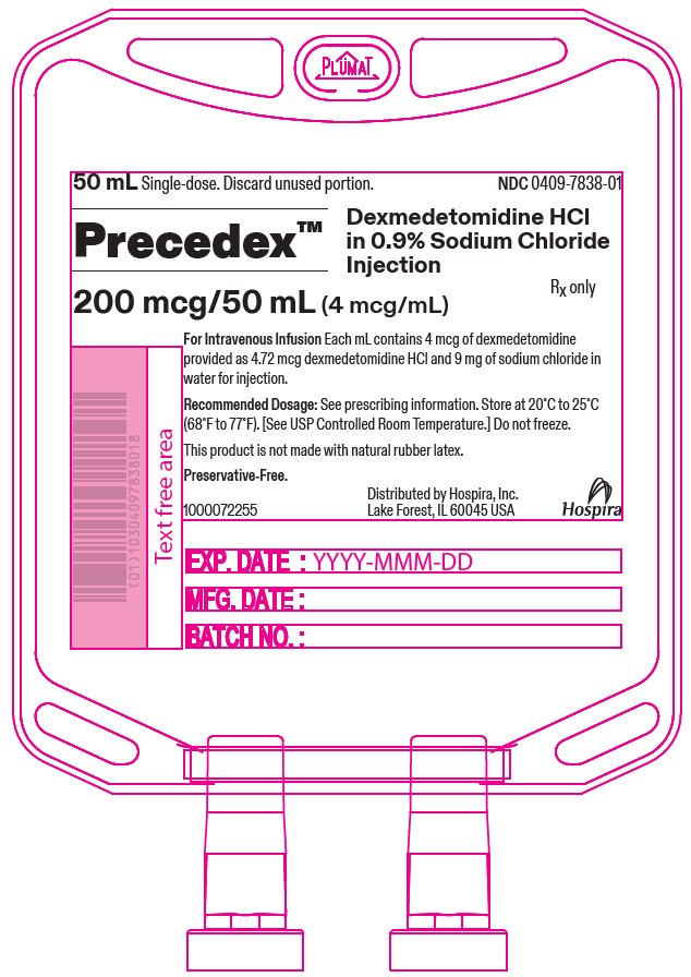 PRINCIPAL DISPLAY PANEL – 50 mL Bag - 7838
