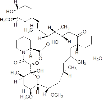 Tacrolimus structural formula