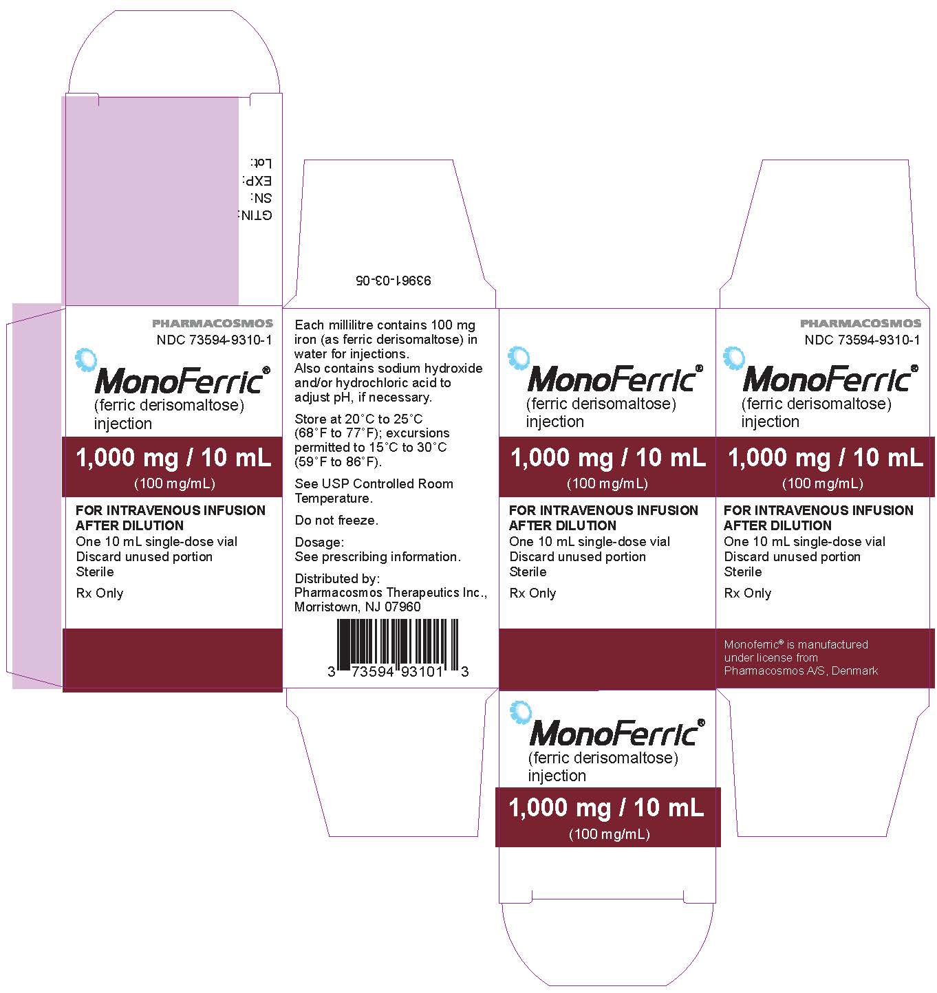 PRINCIPAL DISPLAY PANEL - 1000 mg/10 mL Vial Box