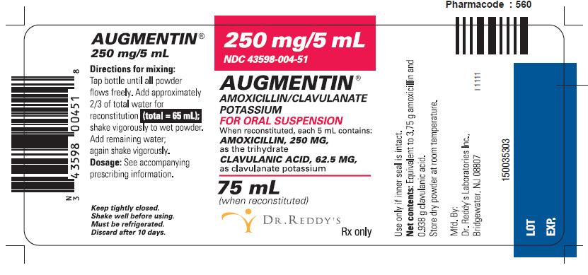 augmentin 250 62.5mg suspension