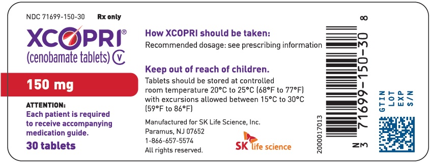 150 mg 30-count Bottle Label