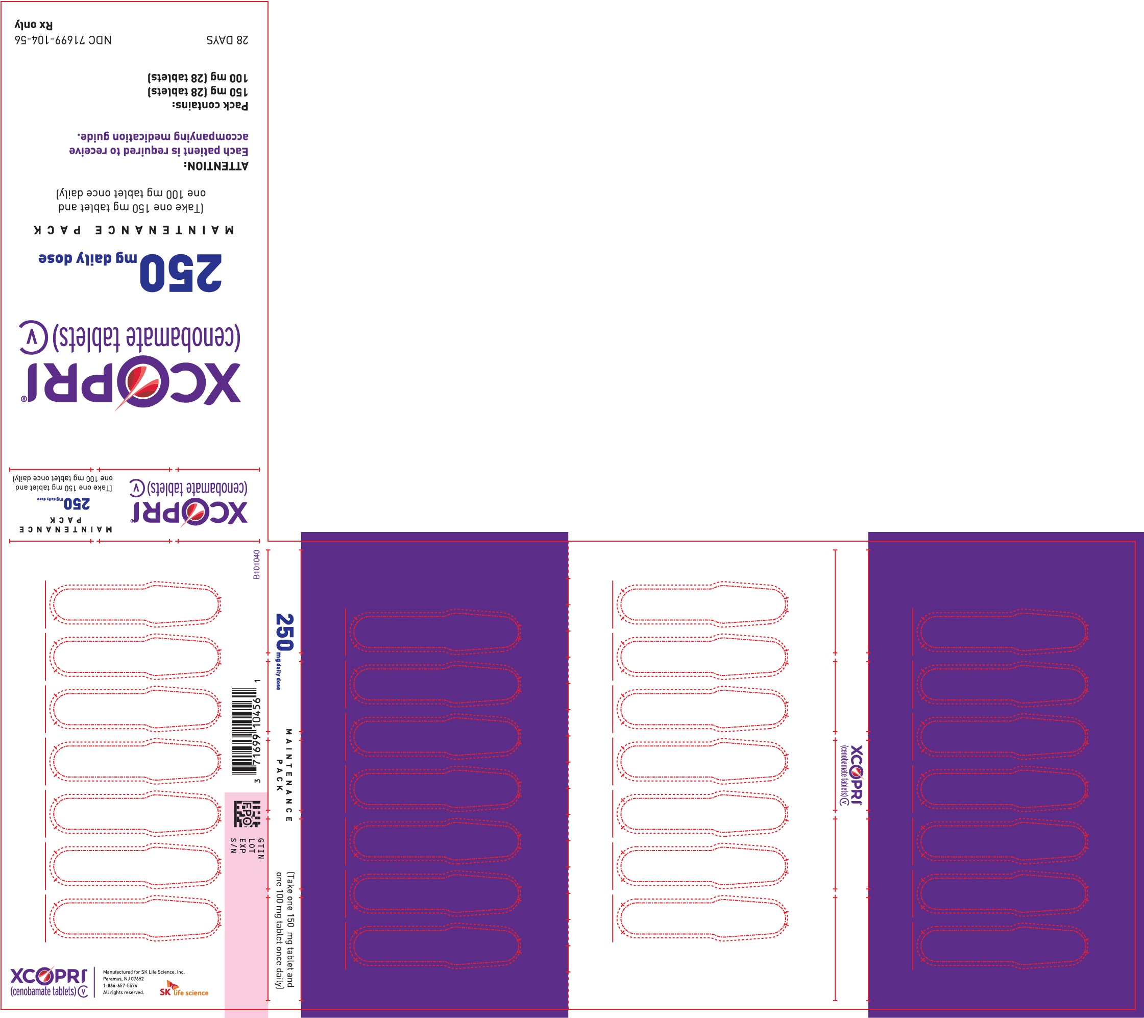 150 mg 28-count and 100 mg 28-count Maintenance Pack (Front)