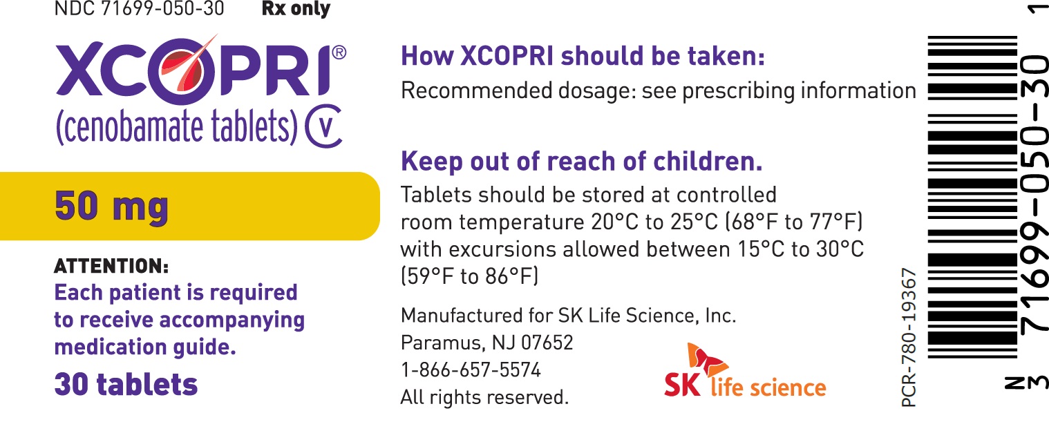 50 mg 30-count Bottle Label