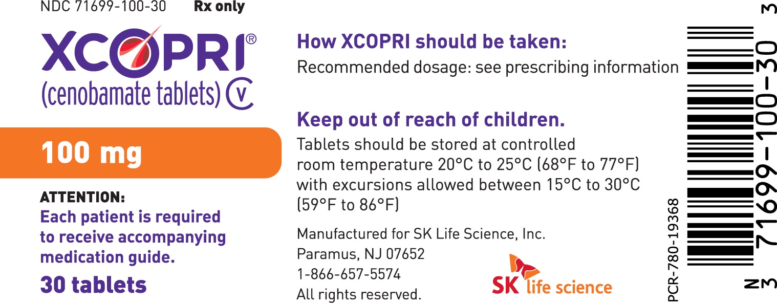 100 mg 30-count Bottle Label