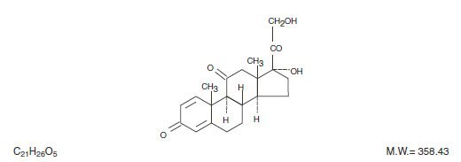 This is an image of the formula for PredniSONE.