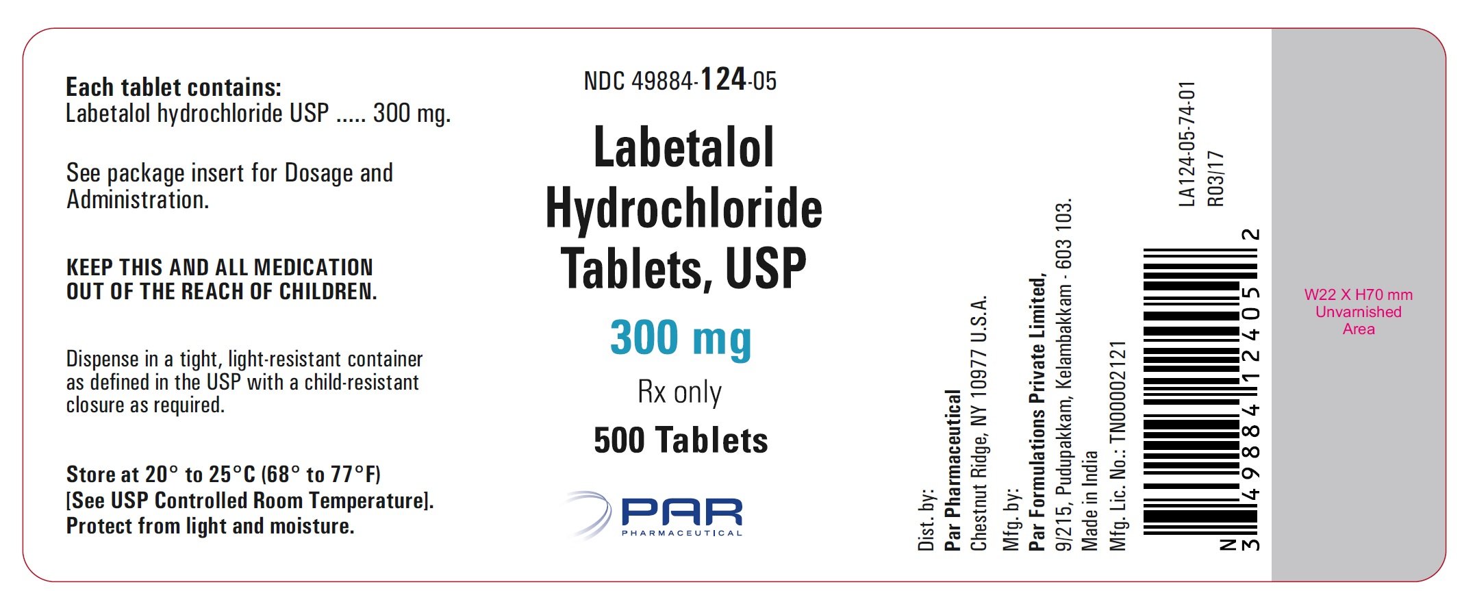Labetalol Hydrochloride 100 Mg