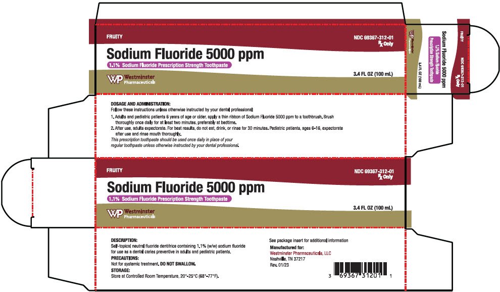 PRINCIPAL DISPLAY PANEL - 100 mL Tube Carton - FRUITY