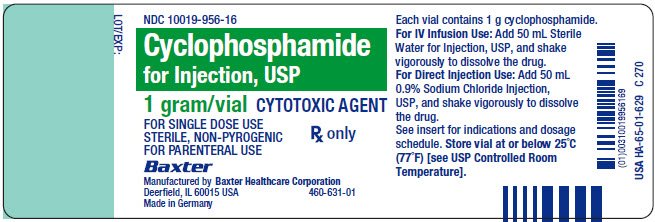 Cyclophosphamide Baxter Representative Container LBL 10019-956-16