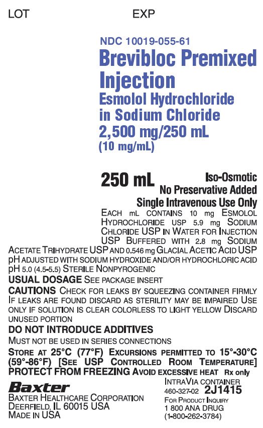 Brevibloc Representative Container Label NDC 10019-055-61