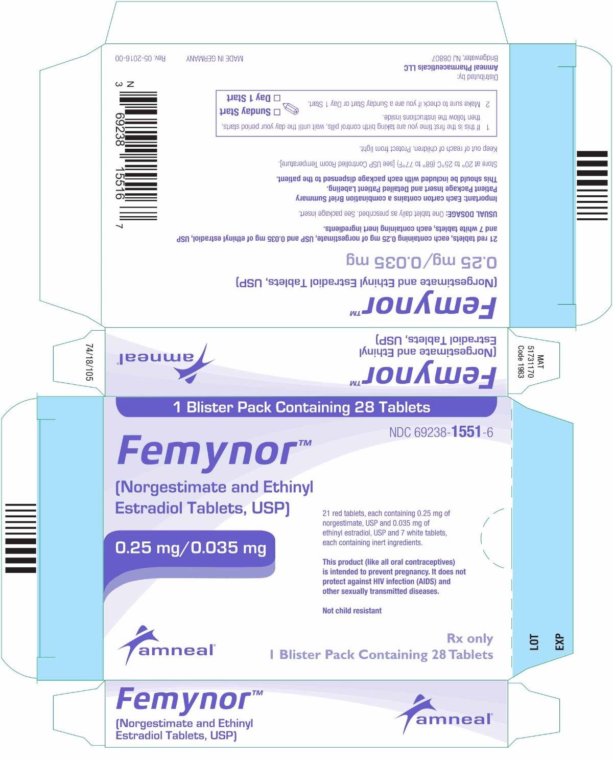 Femynor: Package Insert 