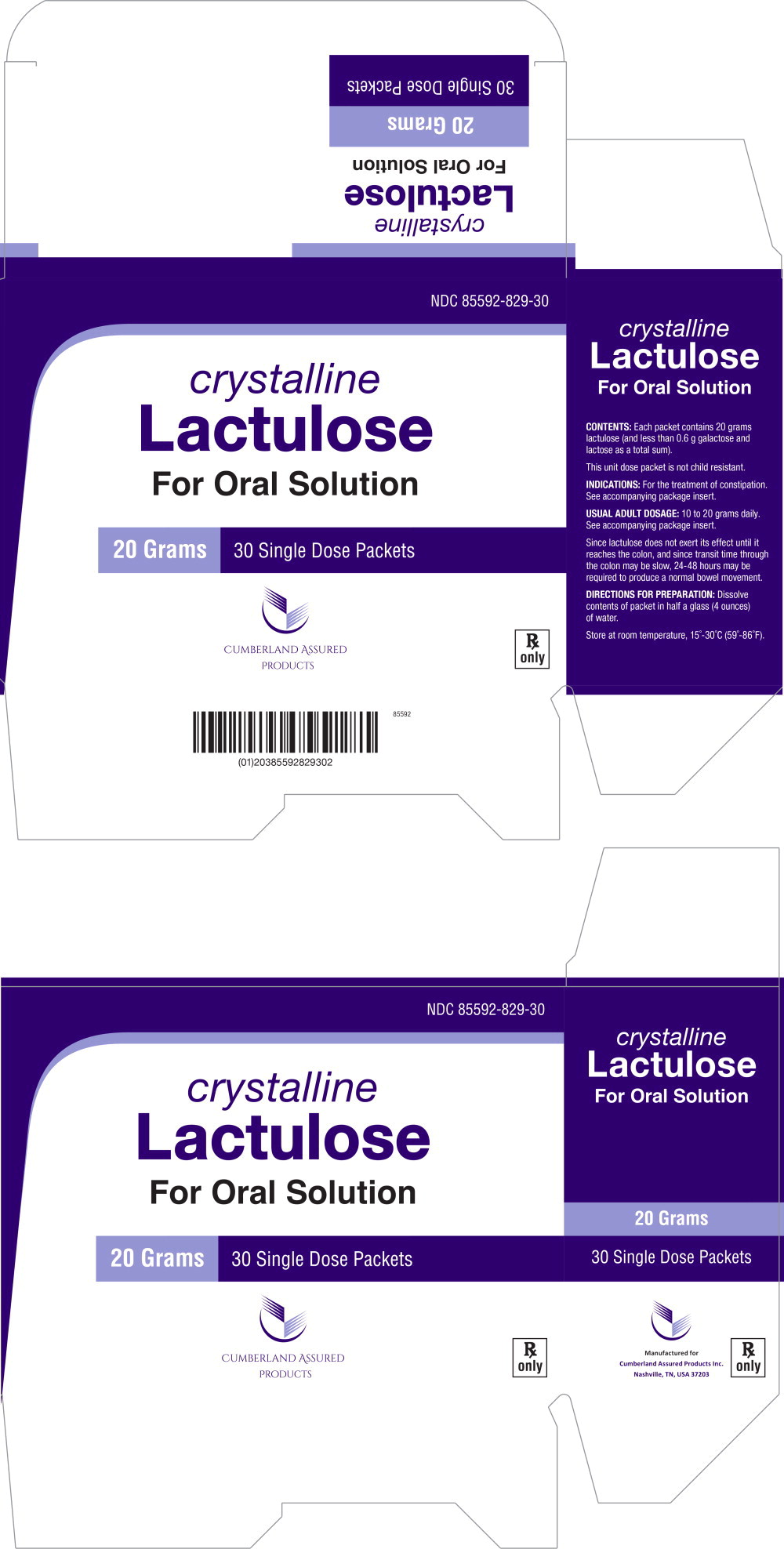 Principal Display Panel - 20 g Carton Label
