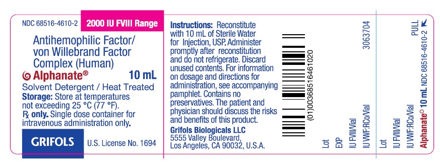 Vial Label 2000IU 10mL