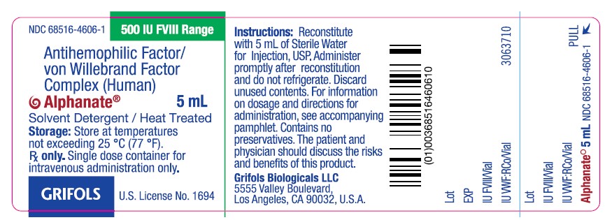 Vial Label 500IU 5mL