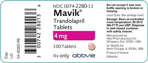 Mavik - FDA prescribing information, side effects and uses