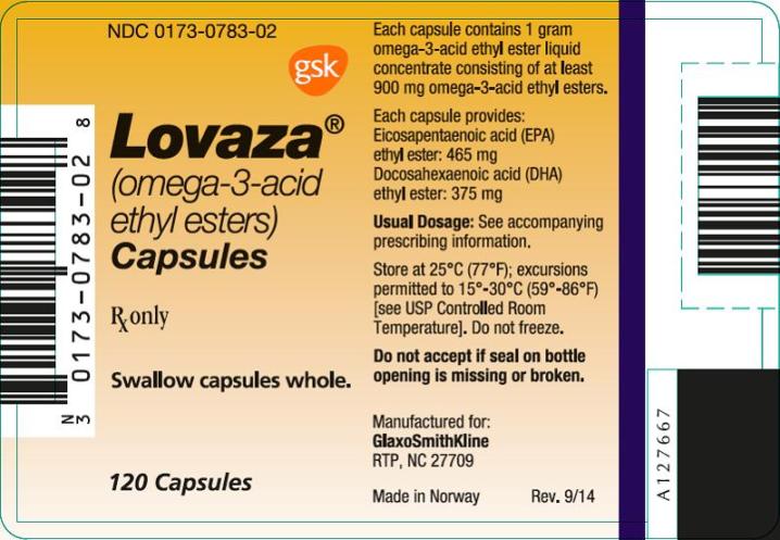 Lovaza 120 count label