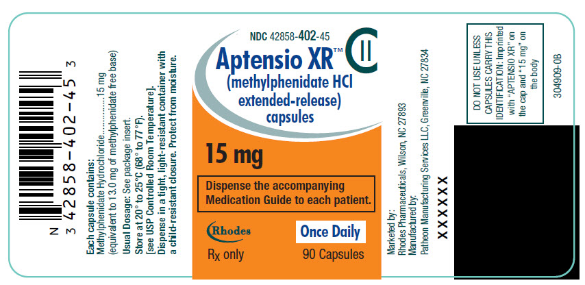 PRINCIPAL DISPLAY PANEL - 15 mg Capsule Bottle Label