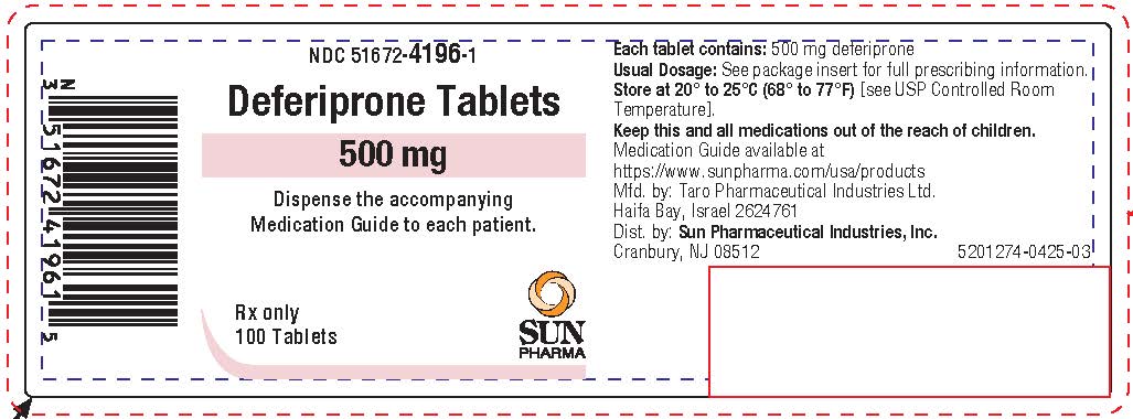 500 mg SUN label