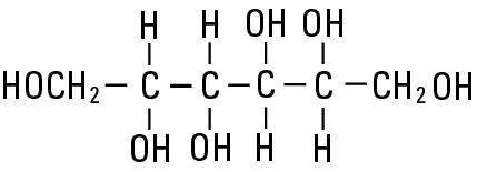 Mannitol, USP structural formula