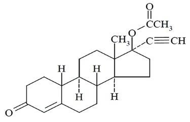 Norethindrone Acetate Structural Formula