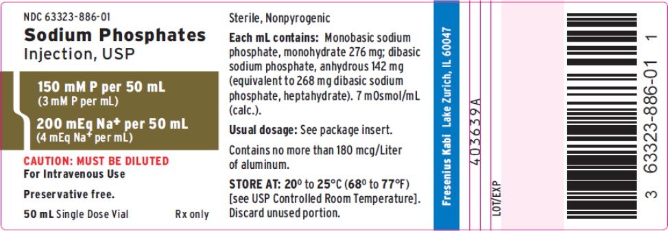 PACKAGE LABEL - PRINCIPAL DISPLAY – Sodium Phosphates Injection, USP 50 mL Vial Label
