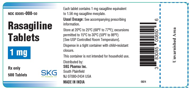 1 mg-500 Tablets Bottle Label