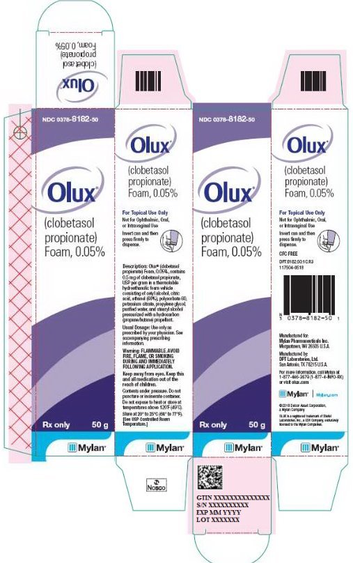 Olux Foam 0.05% Carton Label