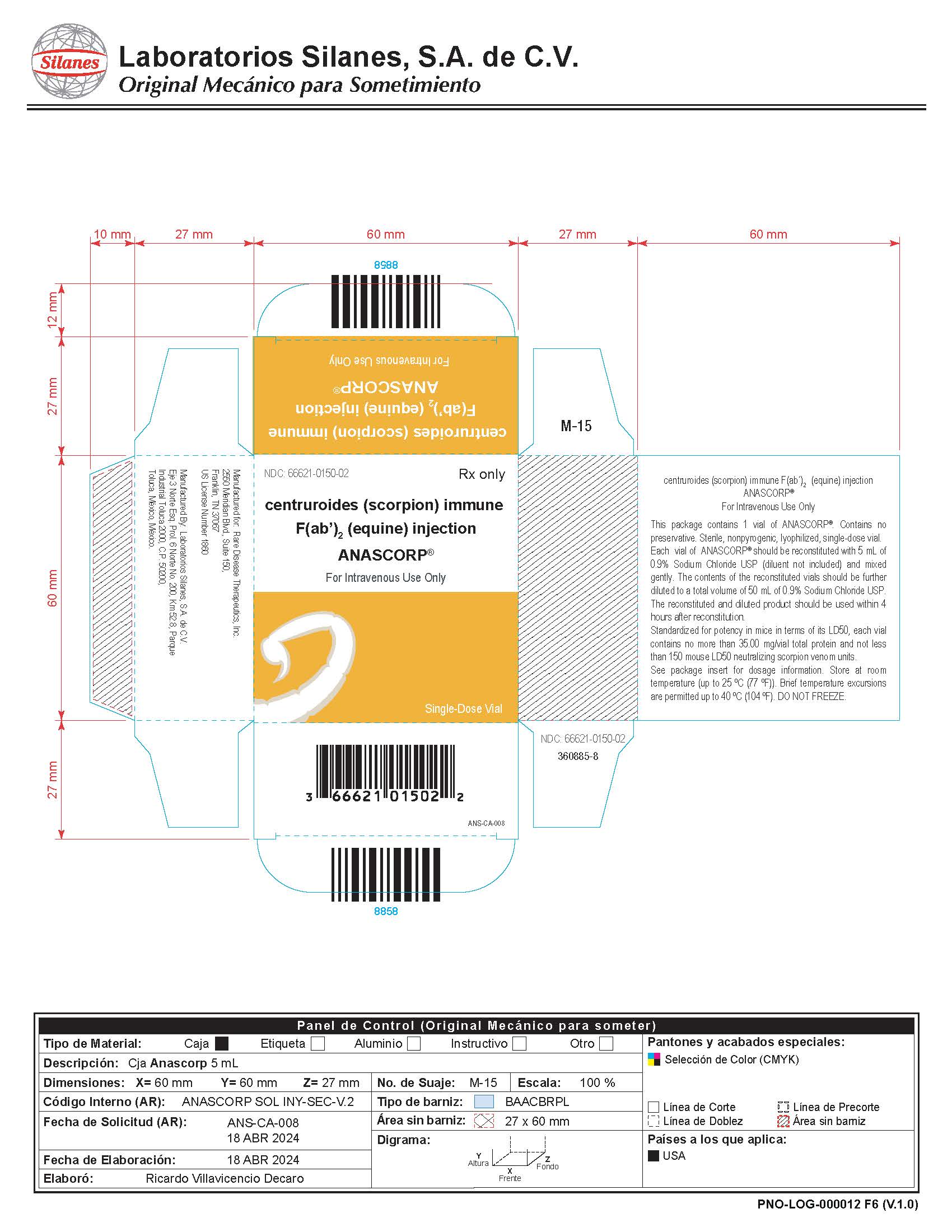 Anscorp Carton Label