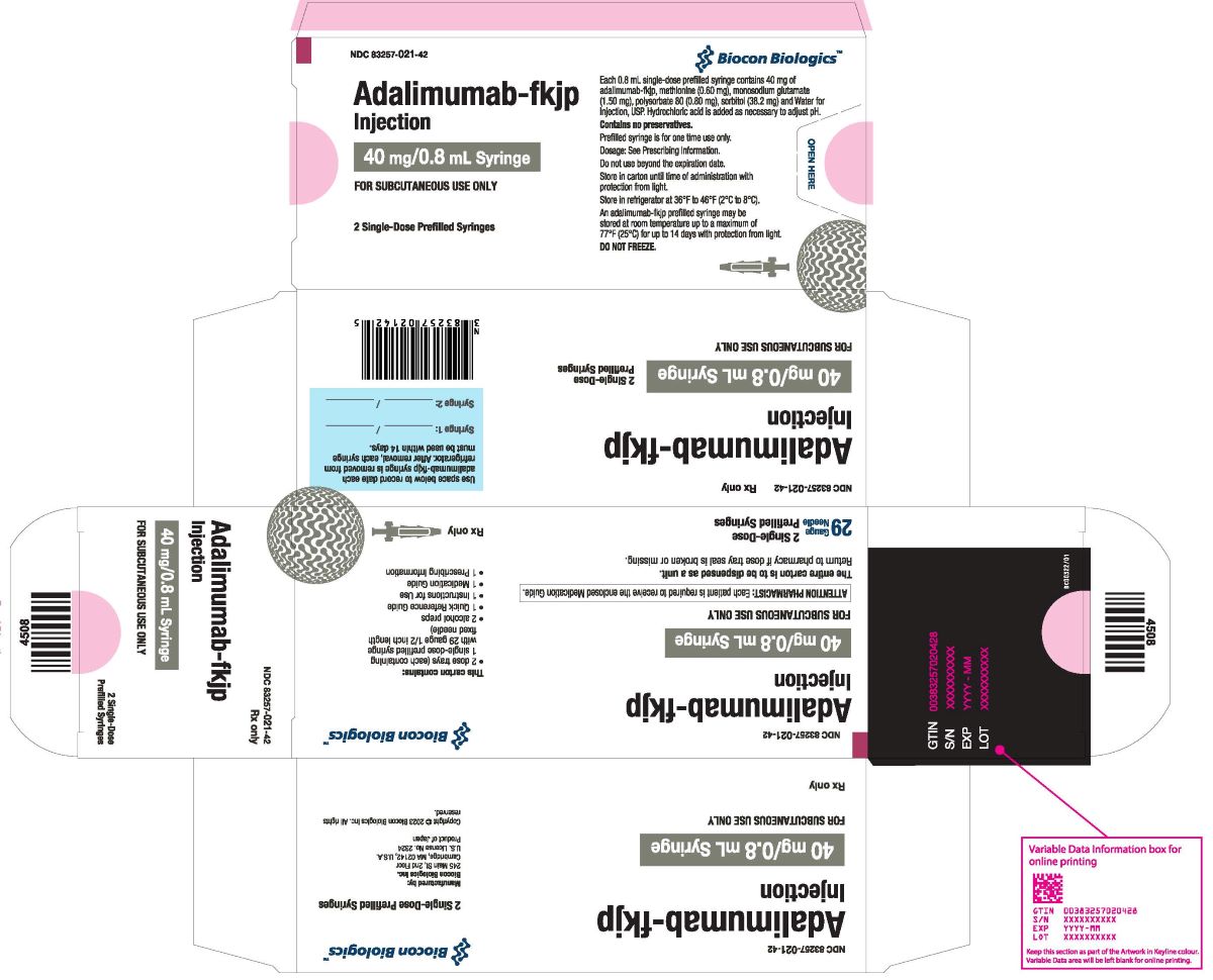 Adalimumab-fkjp Prefilled Syringe Carton - 40 mg/0.8 mL