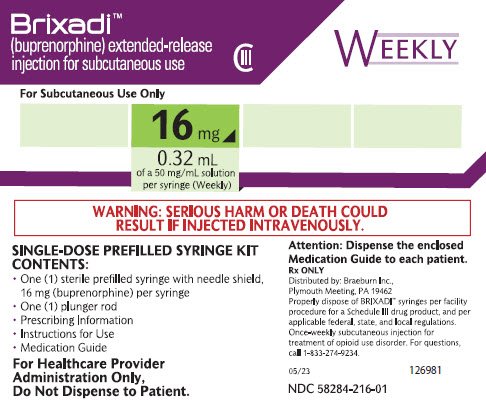 Carton - Principal Panel - 16 mg Weekly Dose