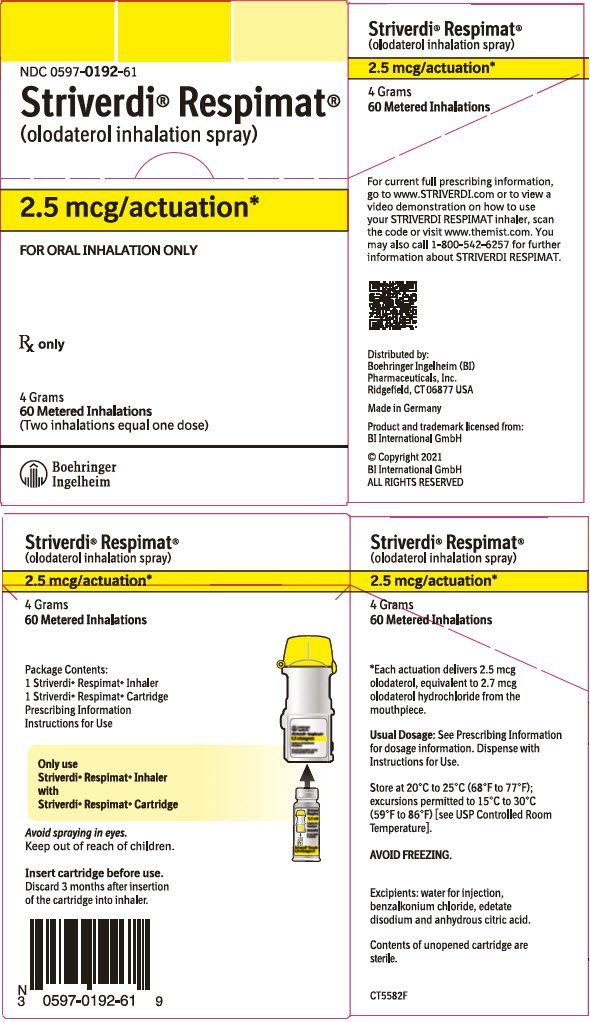PRINCIPAL DISPLAY PANEL - 2.5 mcg Cartridge Carton