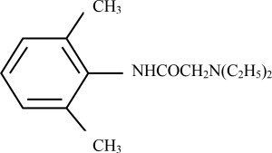 Lidocaine Structure
