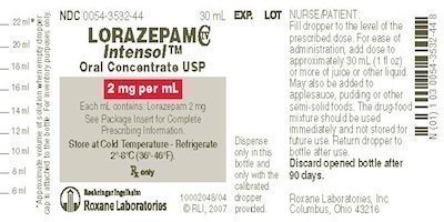 lorazepam intensol dosage