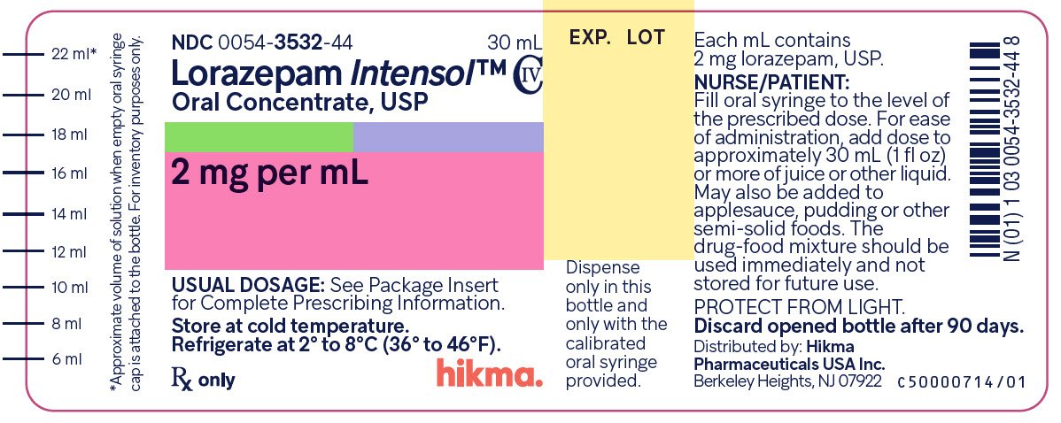 lorazepam intensol bottle label image