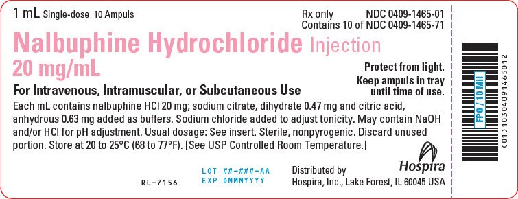 PRINCIPAL DISPLAY PANEL - 1 mL Ampule Tray Label - 1465