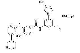 chemical structure of nilotinib