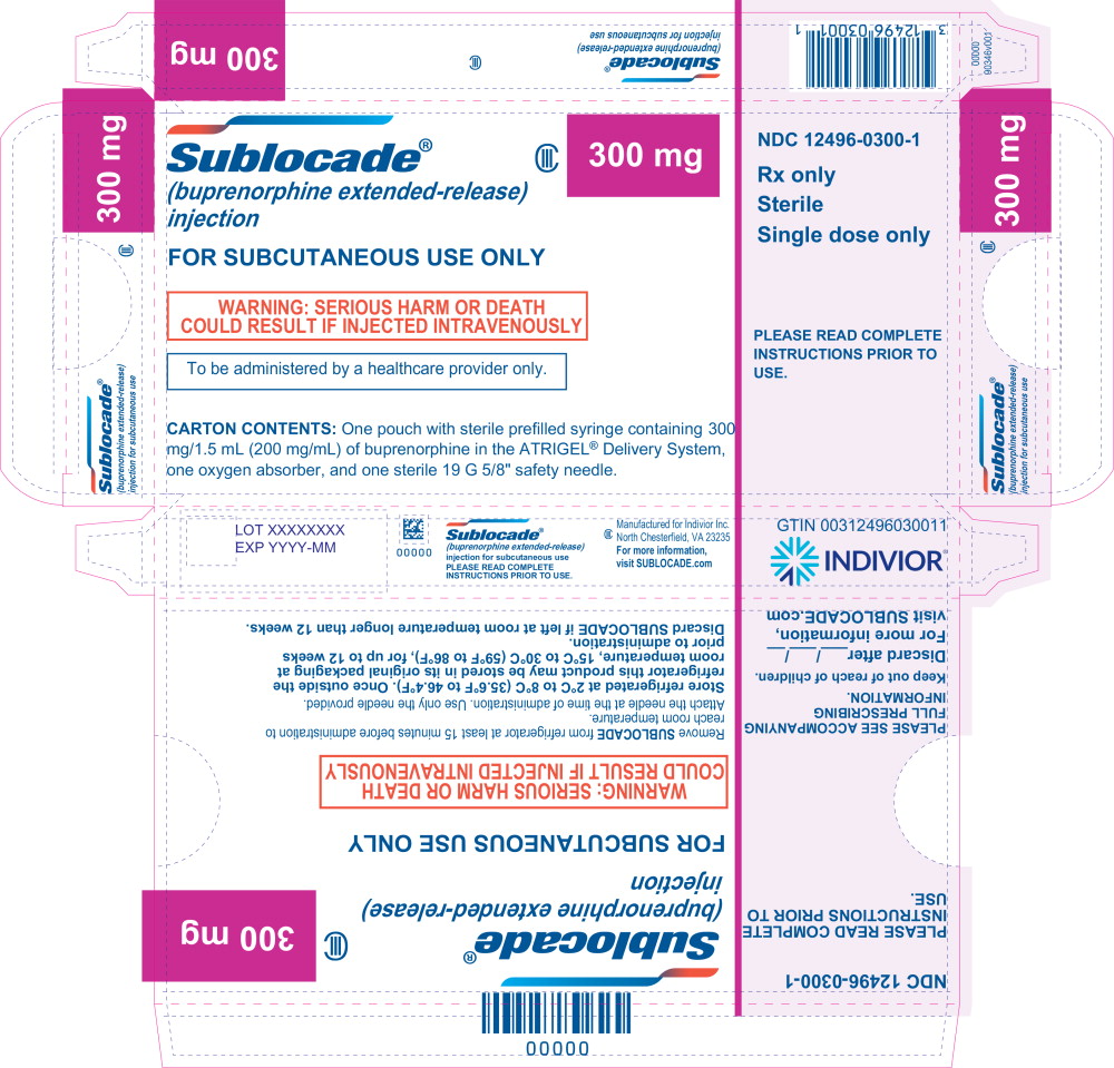 Principal Display Panel - Sublocade 300 mg Carton Label
