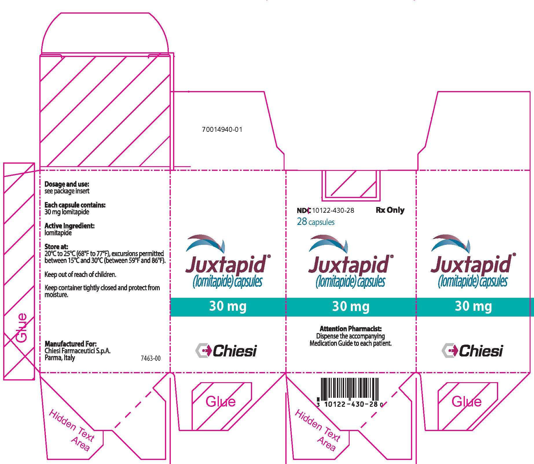 30 mg Carton Label