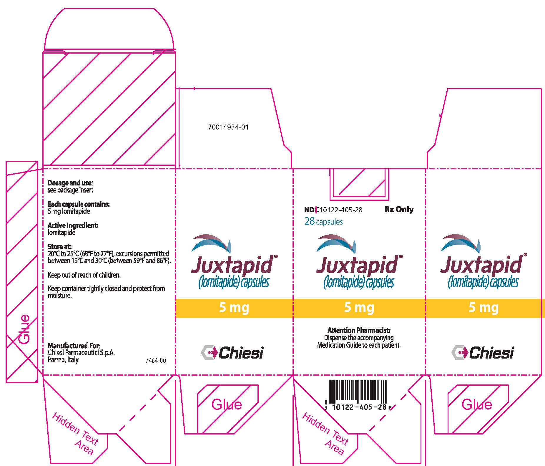 5 mg Carton Label