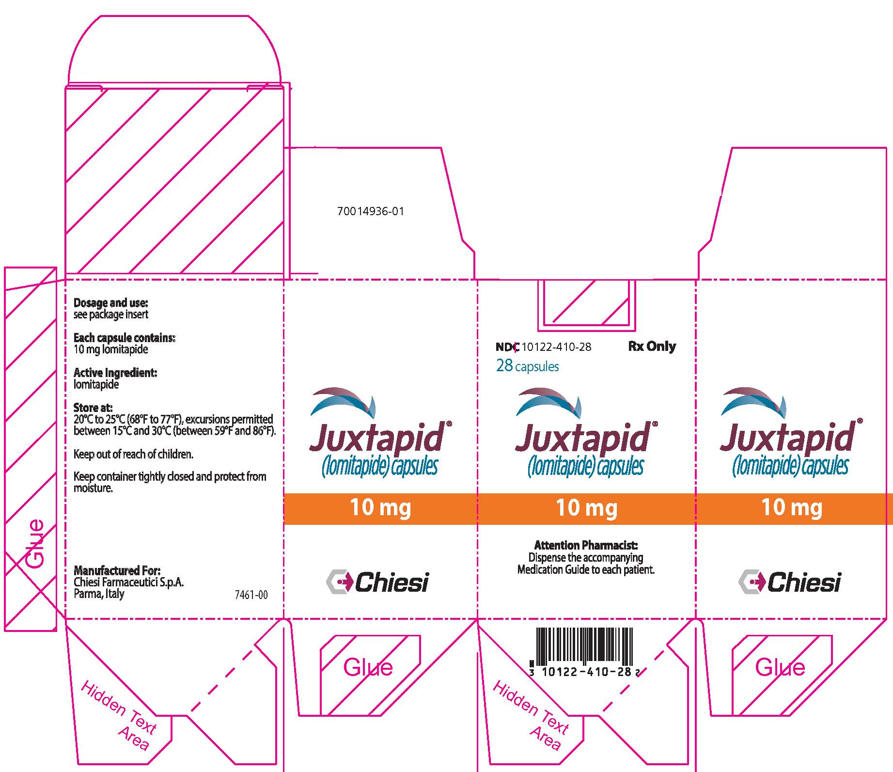 10 mg Carton Label