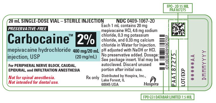 PRINCIPAL DISPLAY PANEL - 400 mg/20 mL Vial Label